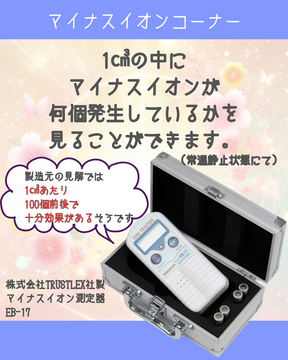 マイナスイオンが好きすぎて、思いきって測定機器を買っちゃいました♡